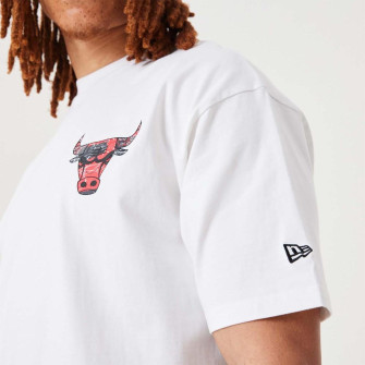 New Era NBA Chicago Bulls Team Logo T-Shirt ''White''