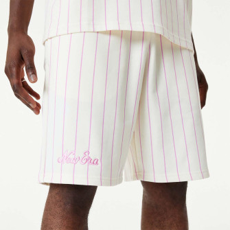 New Era Pinstripe Shorts ''White''