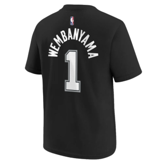 Nike NBA San Antonio Spurs Victor Wembanyama Kids T-Shirt ''Black''