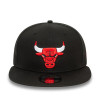 New Era NBA Chicago Bulls Rear Logo 9FIFTY Snapback Cap "Black"